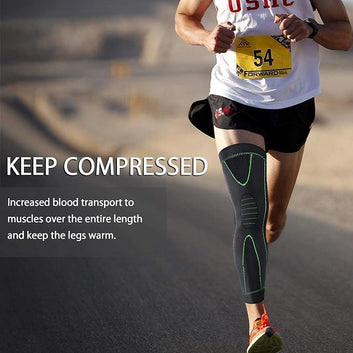 1 Pair Compression Knee & Calf Support Sleeves