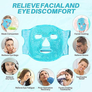 HanGlow ICE Face Mask Cold Face Eye Masks Cooling Face Mask - CL-RA-2154