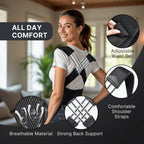 Premium Posture Corrector Shoulder Belt – Adjustable Back Support Brace for Men & Women